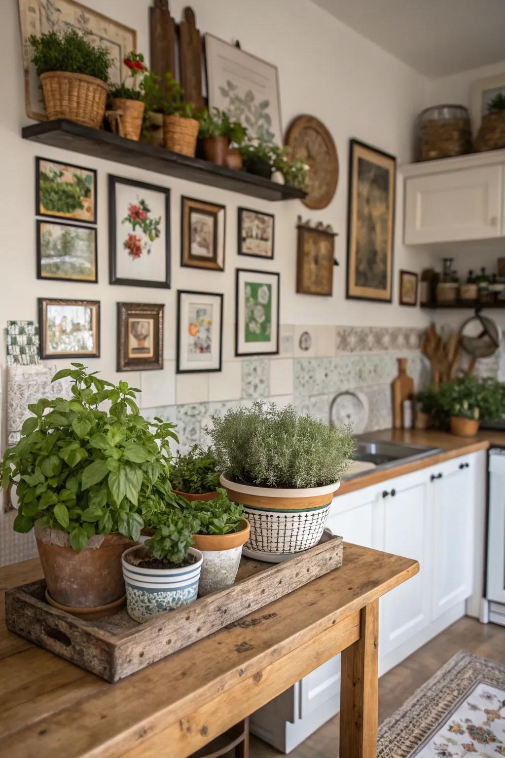 Decorative elements add character and warmth to your kitchen.