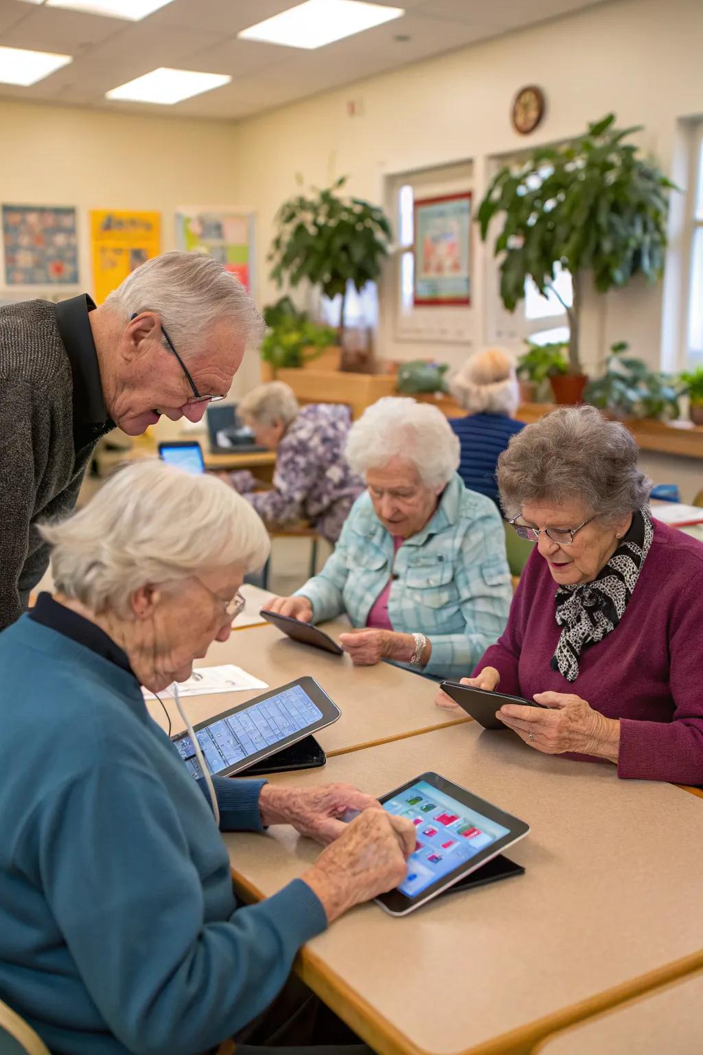 Empower residents with technology classes.