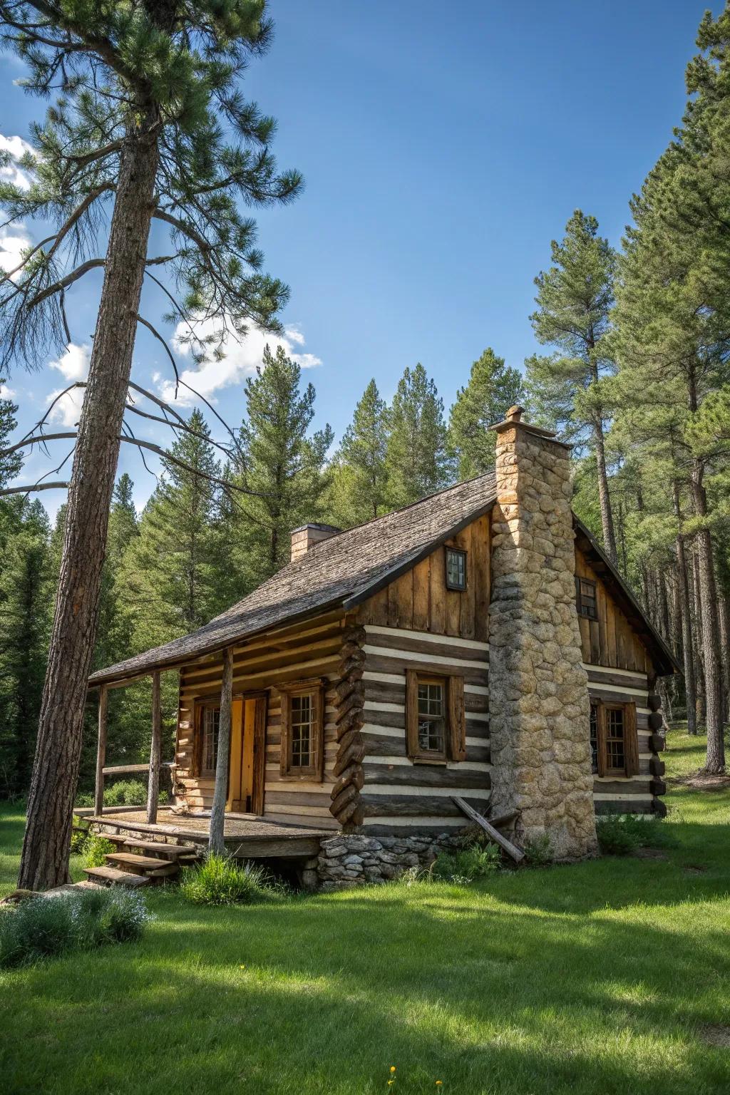 Log siding brings rustic charm to any home.