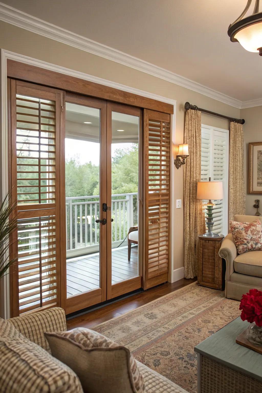 Plantation shutters providing timeless charm and functionality