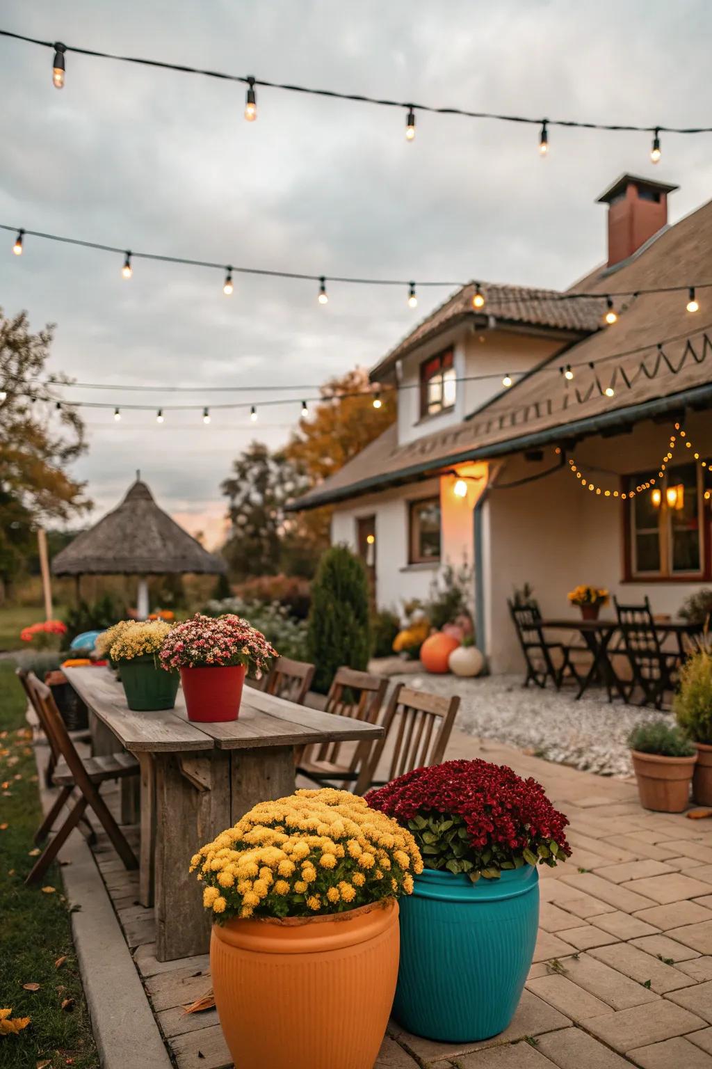 Extend the fall festivities to your outdoor spaces with charming decor.