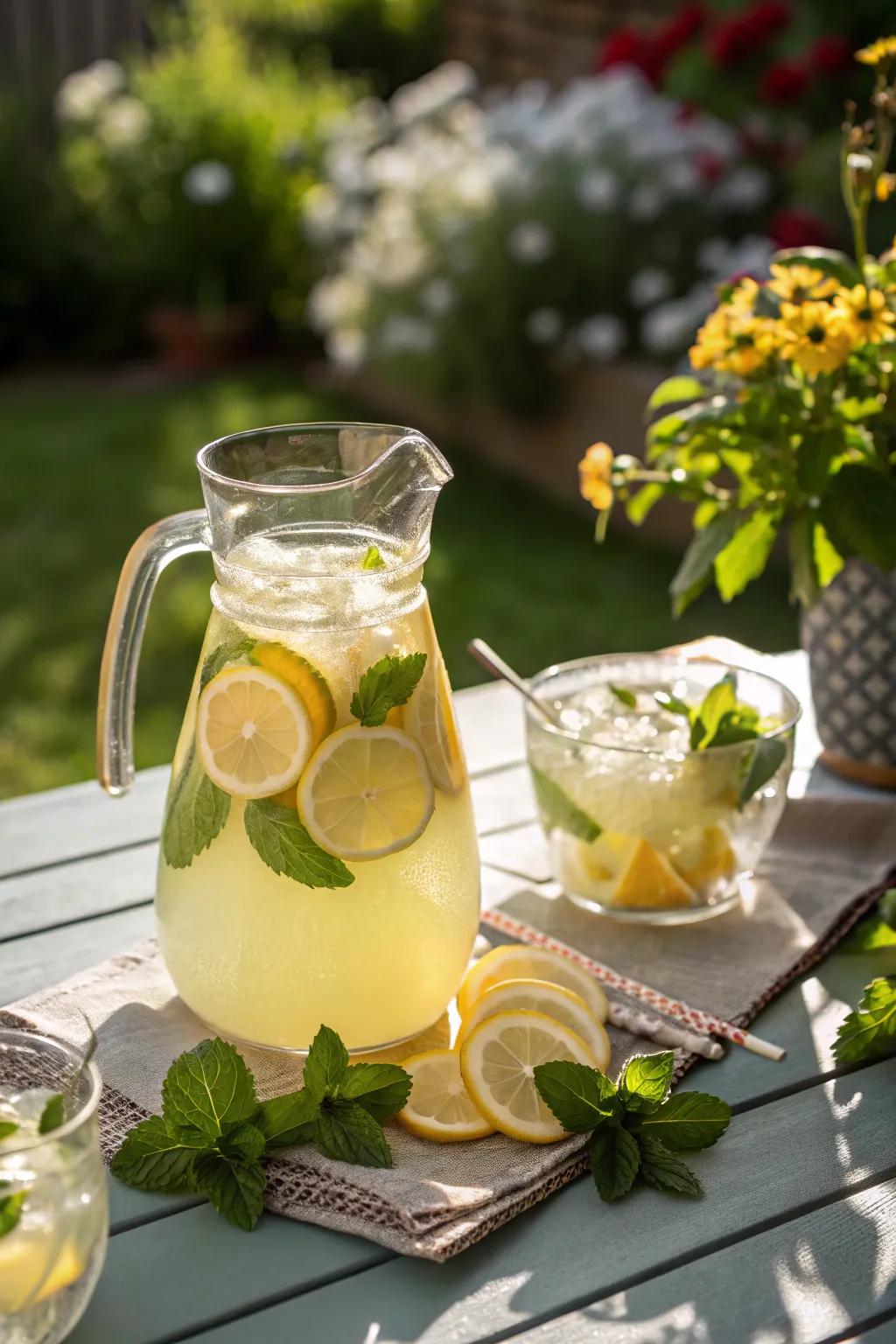 Reviving honey citrusade featuring a shimmering twist.