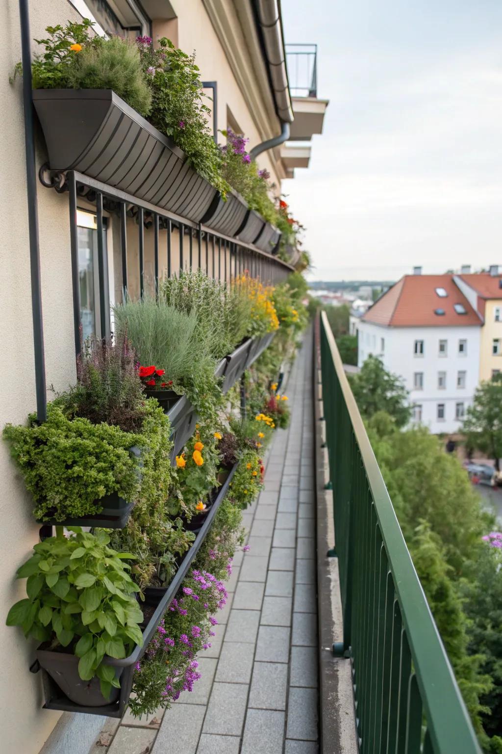 A loft garden bridges the gap between nature and home.