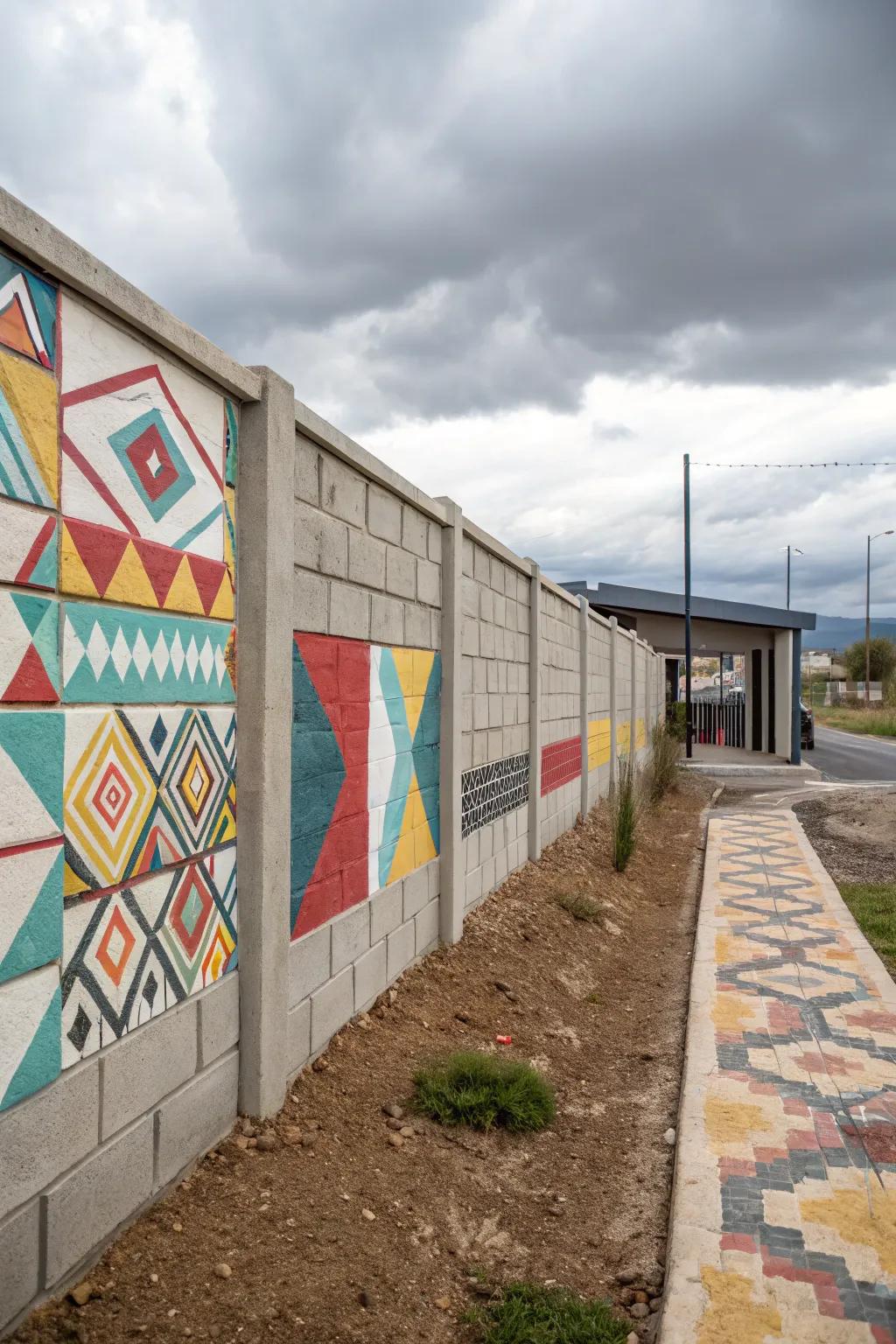 Geometric patterns bring a modern touch to classic structures.