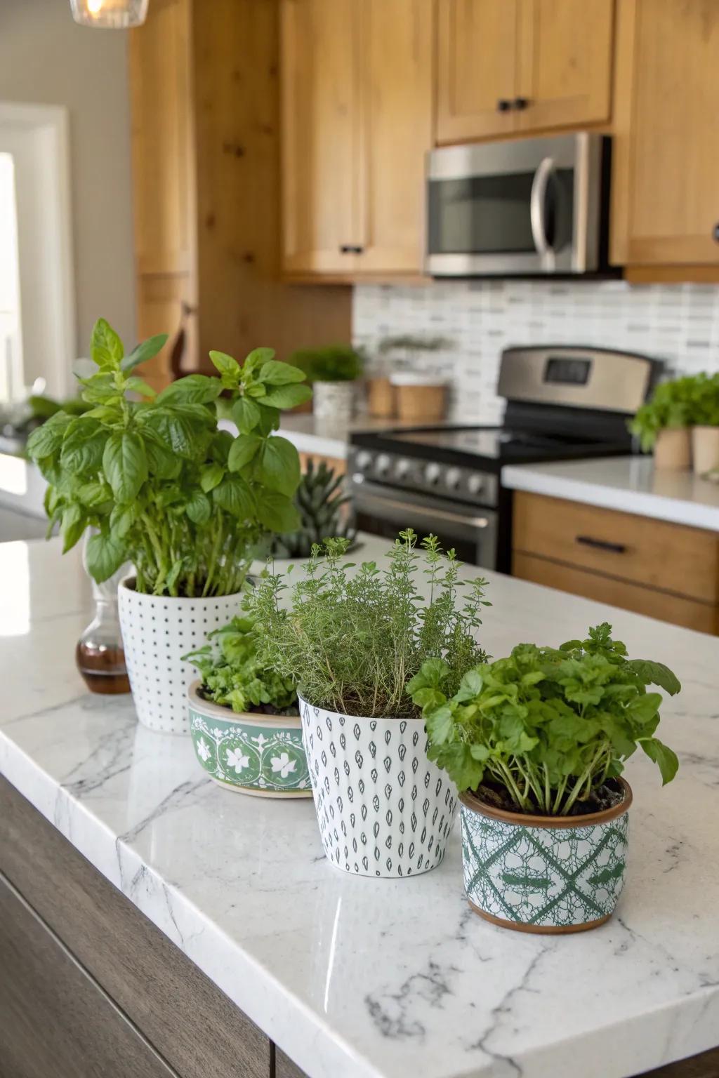 Greenery on the island provides a vibrant and revitalizing vibe.