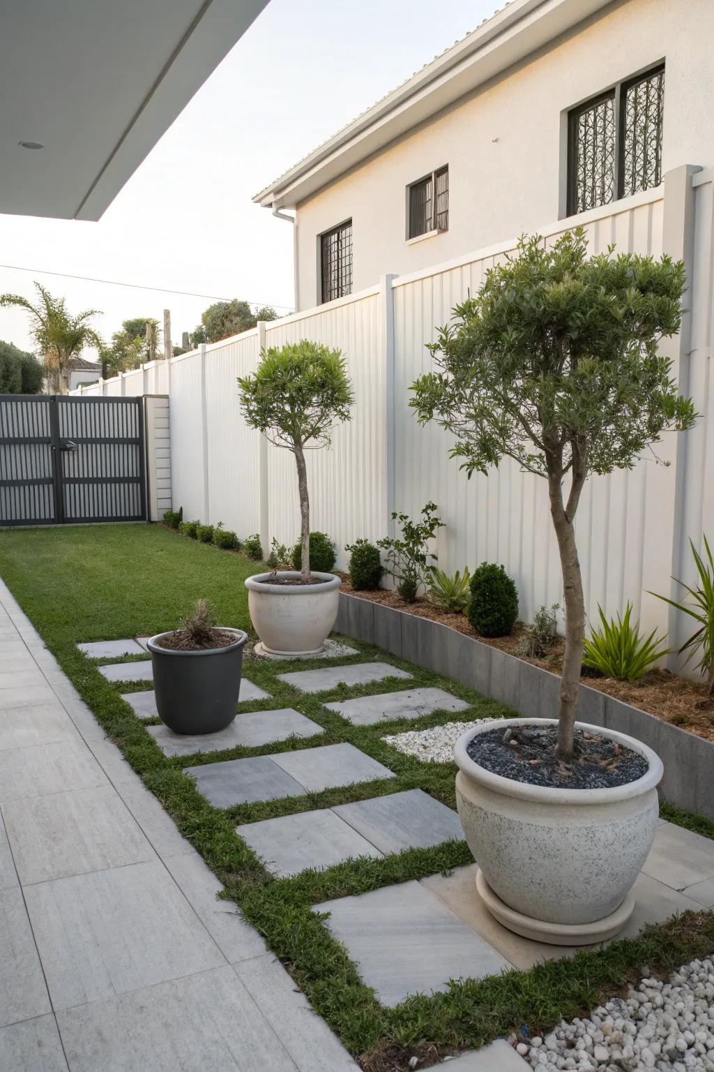 Achieve elegance with contemporary landscaping techniques.