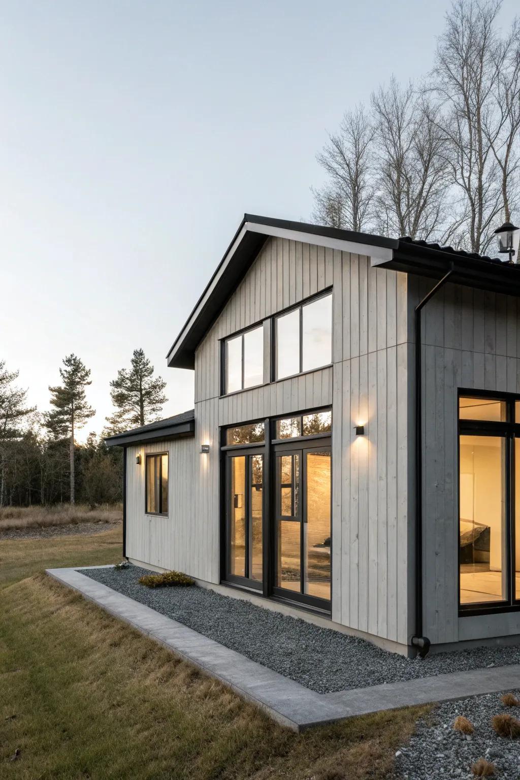 Stone grey and black details create a smooth, modern aesthetic.