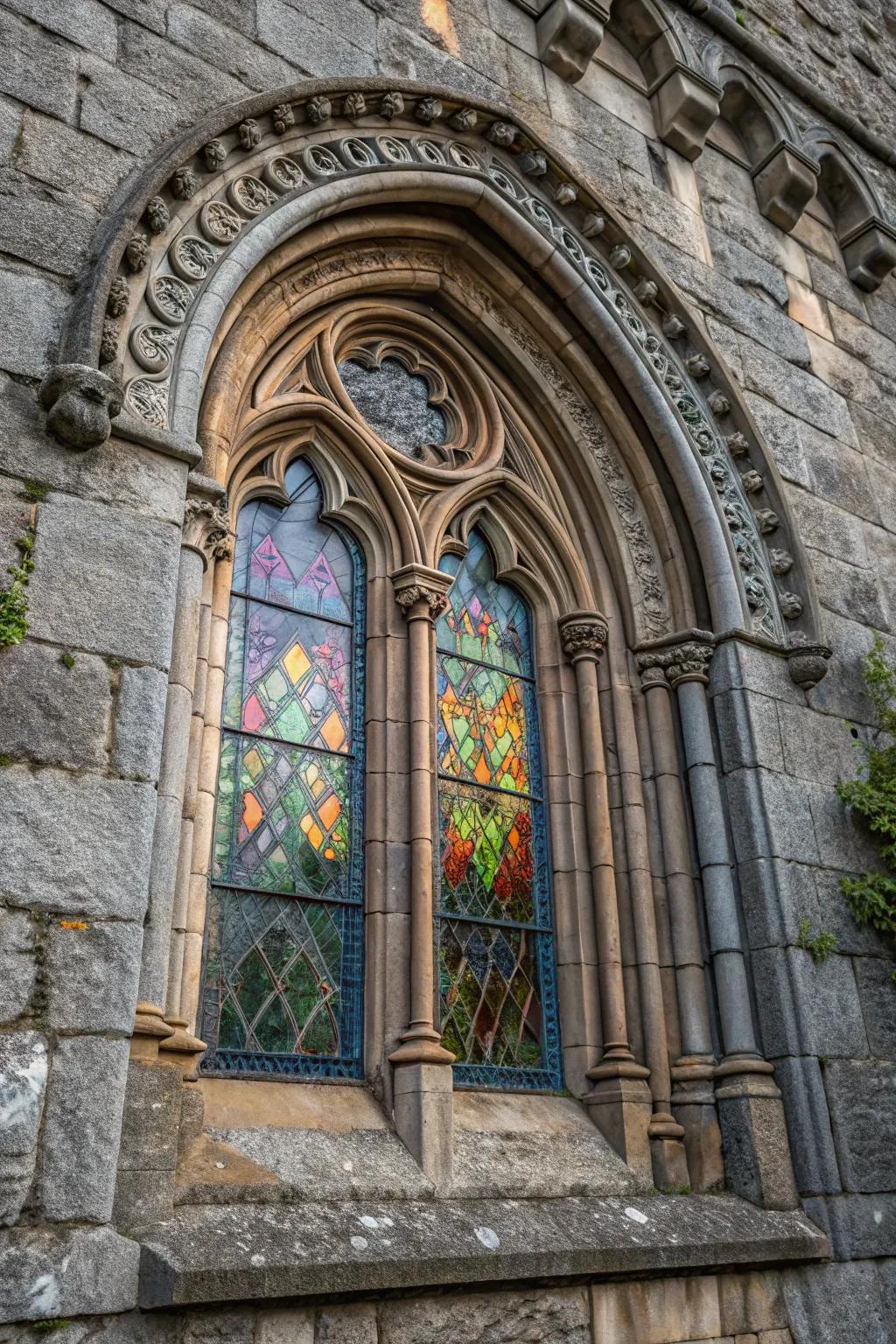 Pointed arches offer a dramatic and historical touch to any home.