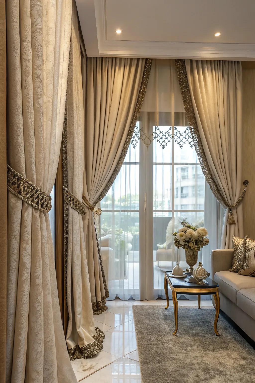 Tie-backs add style and function to your curtains.