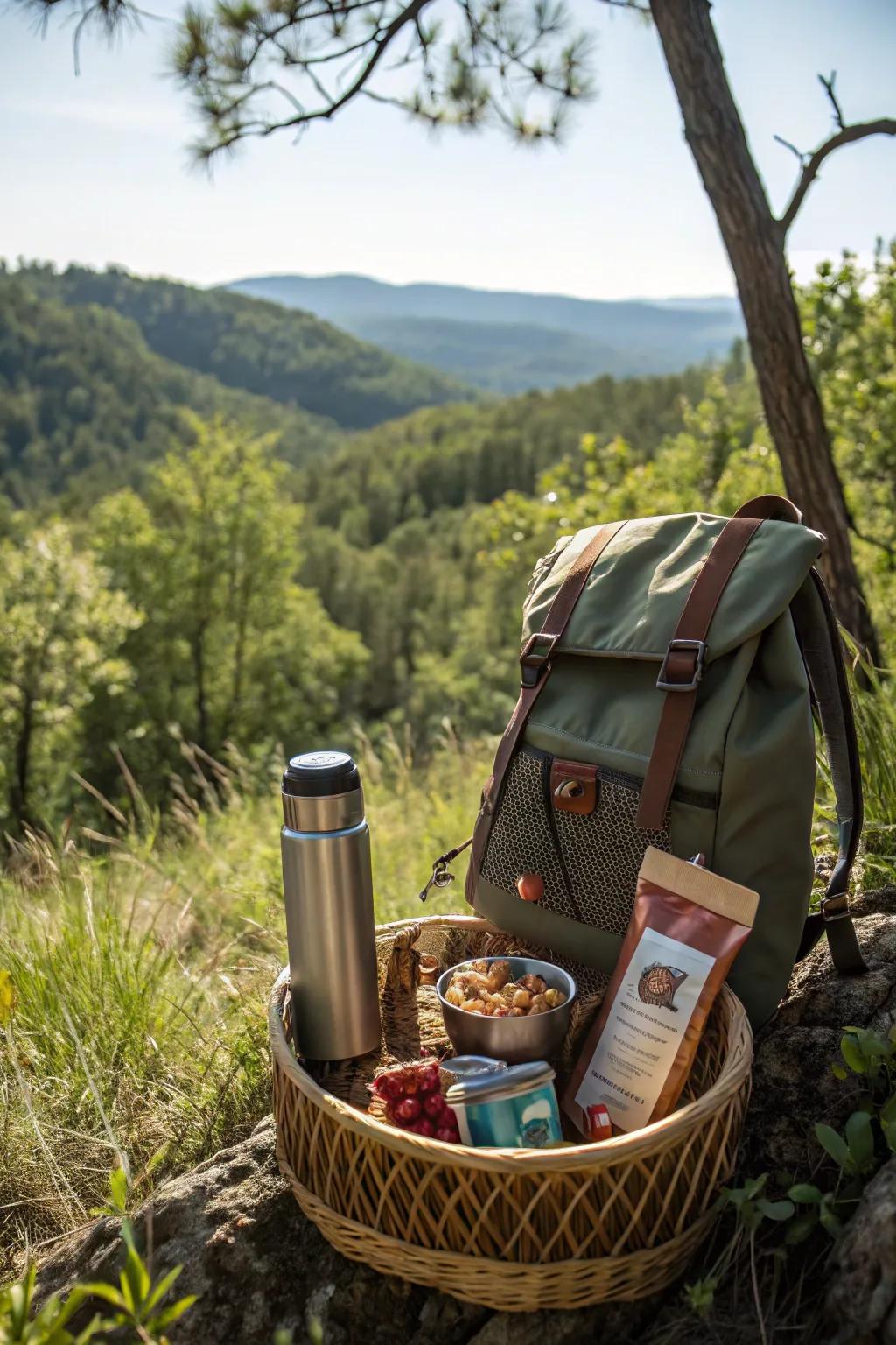 Gear up for an outdoor adventure with essential supplies.