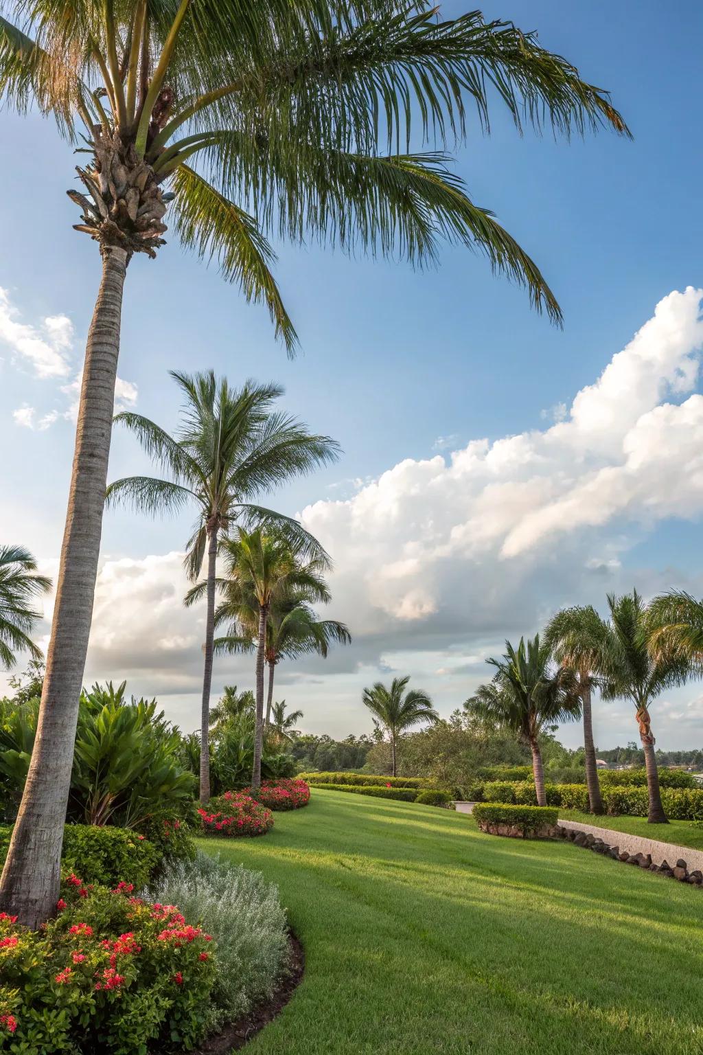 Palm trees are a quintessential addition to any Florida landscape.