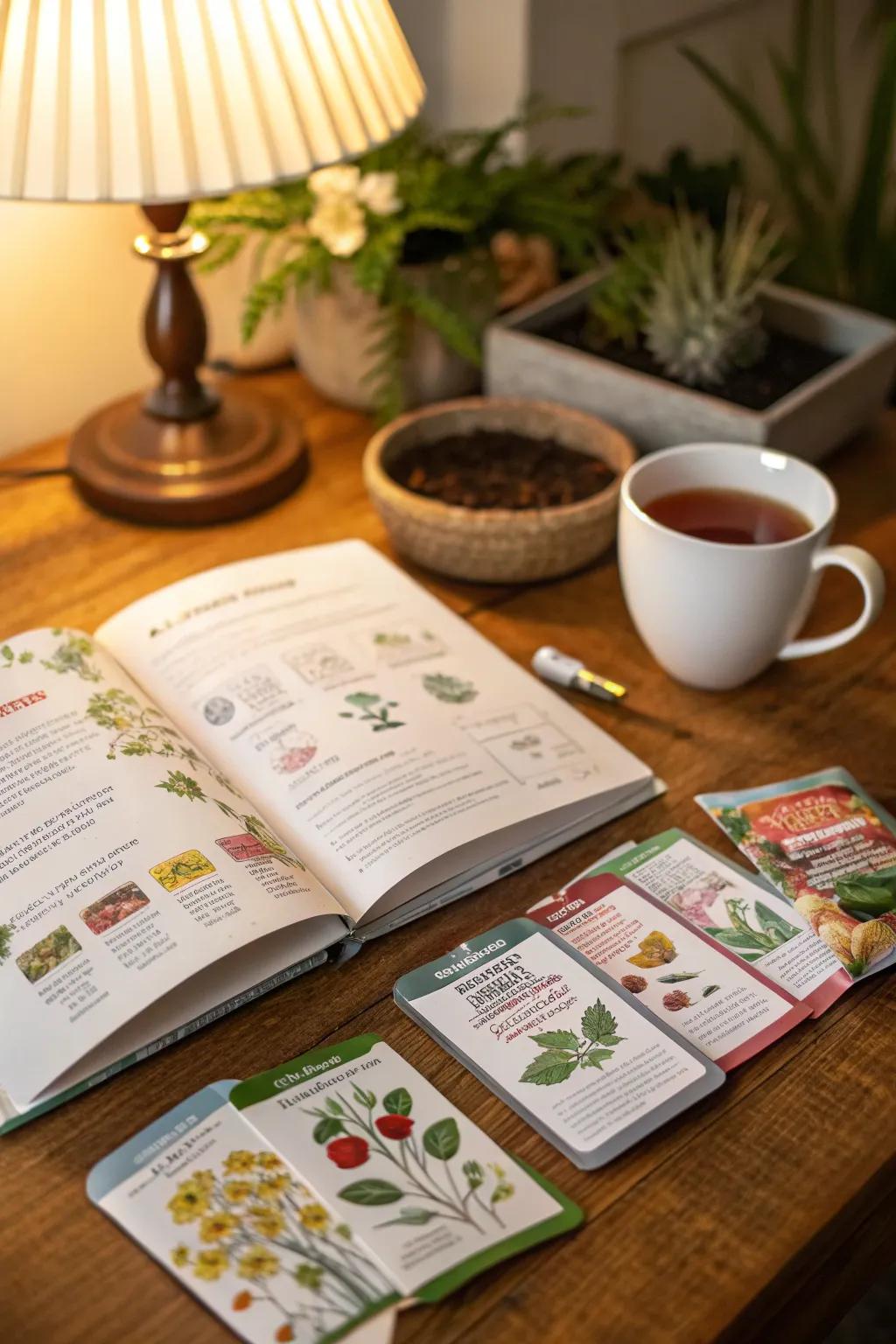 Discover endless gardening inspiration in a guide book.