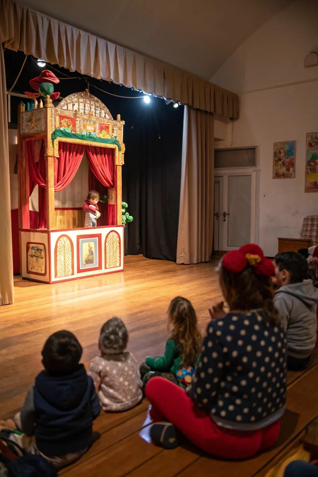 An enchanting puppet theater perfect for storytelling and endless fun.