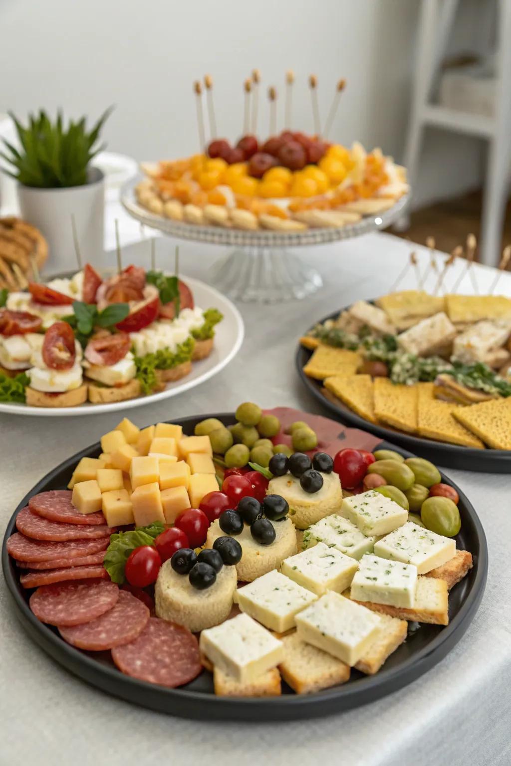 Mini snack plates make every bite feel special.