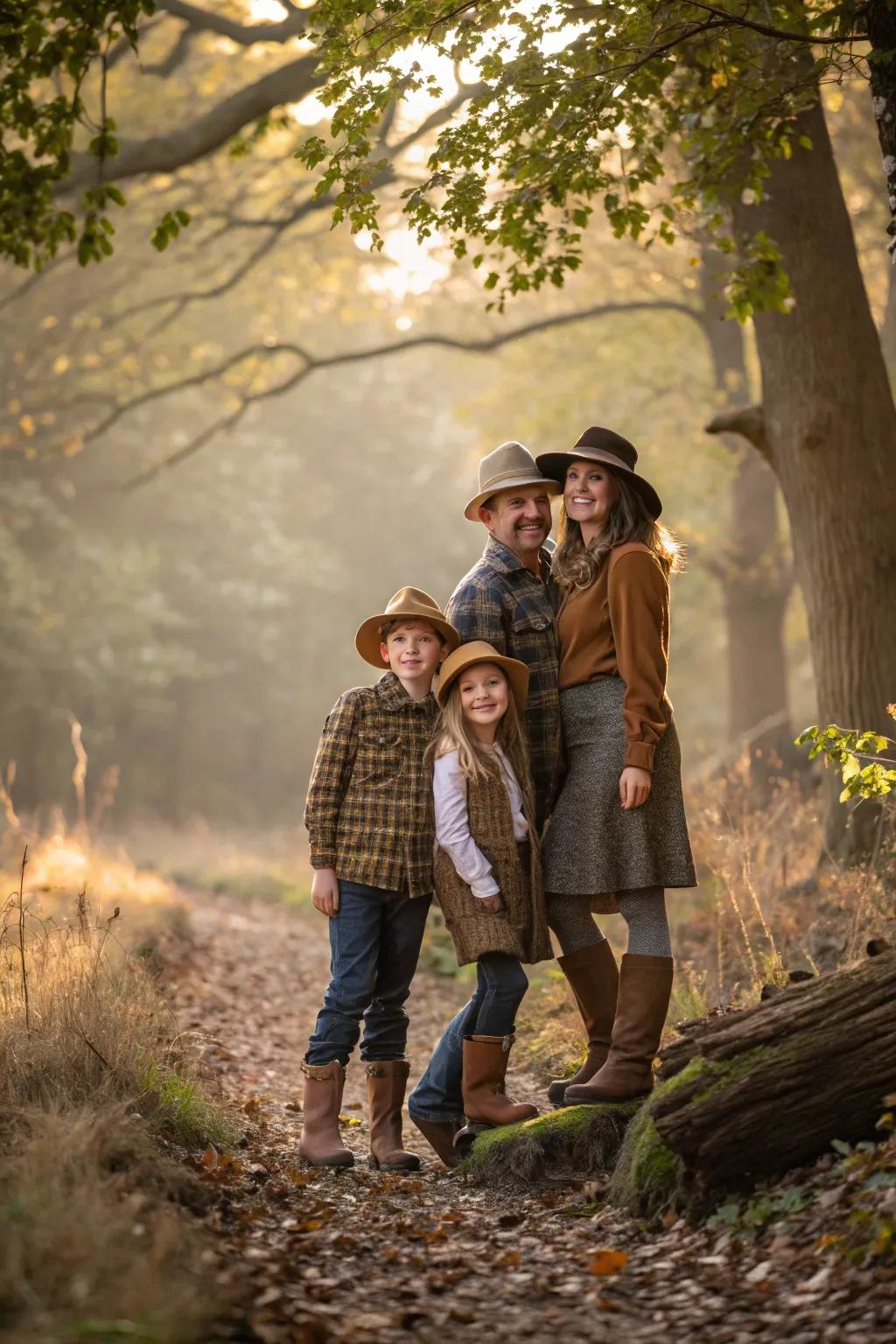 Earthy details bring an organic charm to fall family images.