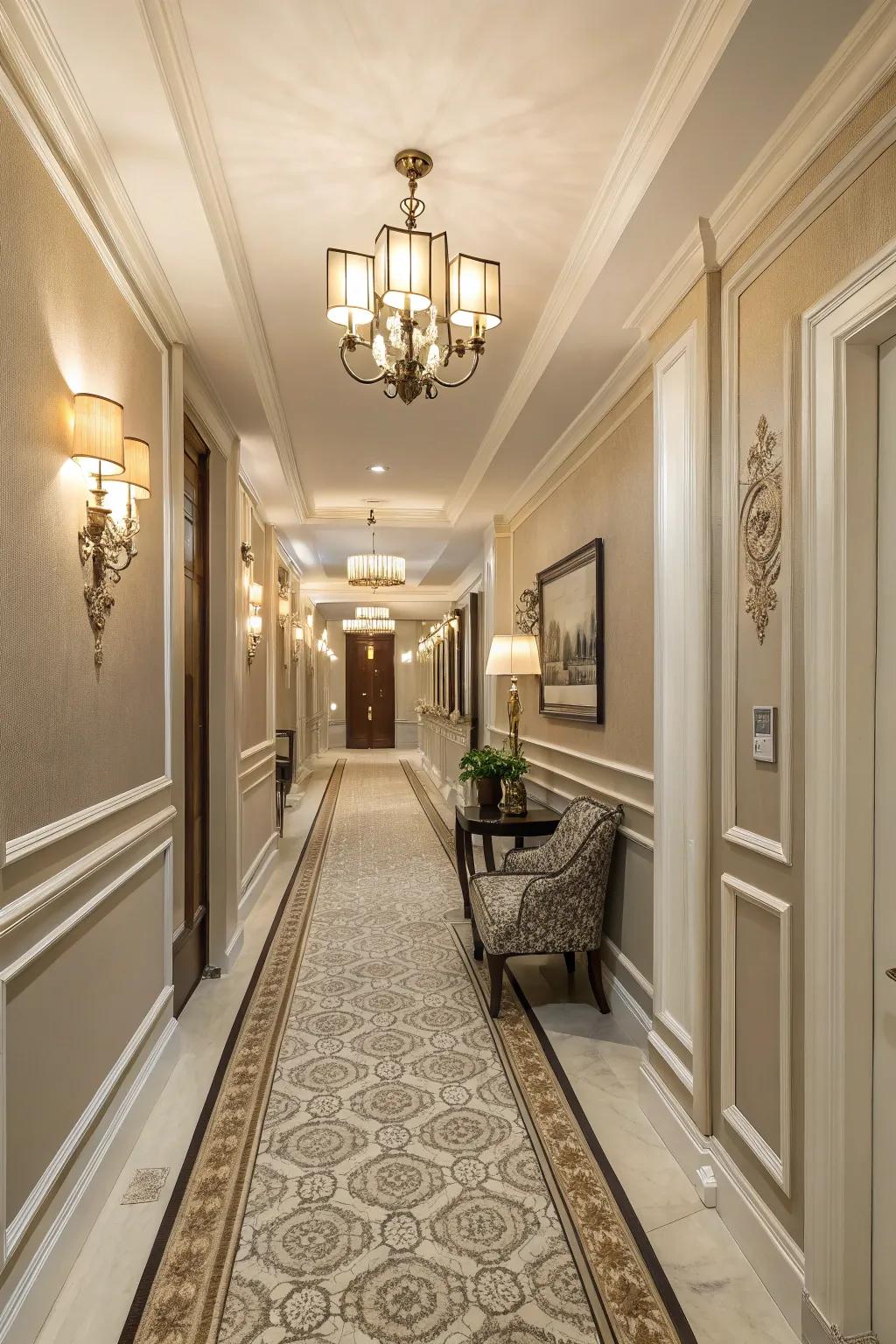 Two-tone <strong><em>skirting boards</em></strong> highlight the design of a hallway.” loading=”lazy” class=”pimg”>
	</picture><figcaption>Two-tone <strong><em>skirting boards</em></strong> highlight the design of a hallway.</figcaption></figure>
<p>Add something interesting with two-tone <strong><em>skirting boards</em></strong>. I used this idea in my hallway, and it really showed off the building’s design.</p>
<h3>Products that could assist:</h3>
<ul class=