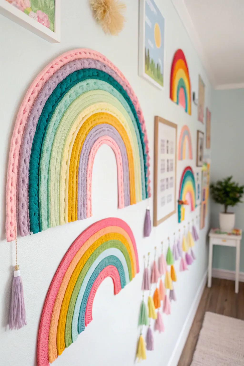 Summon enchantment into your dwelling with rainbow-inspired artistry.