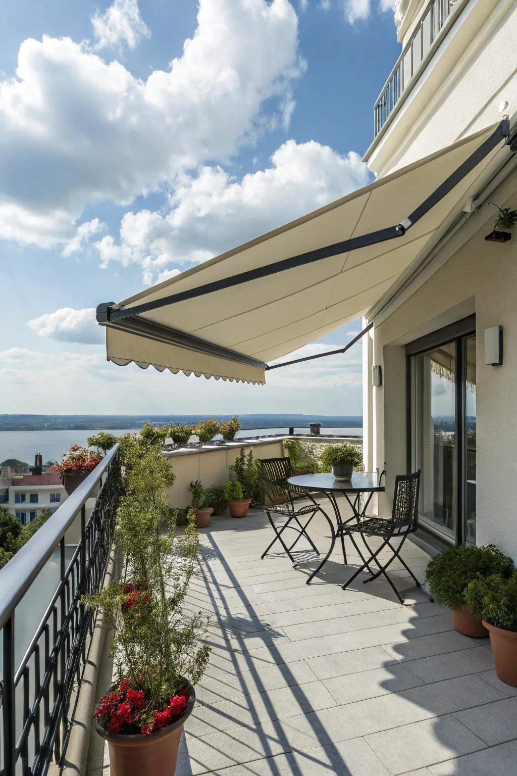 Shade on demand, sunshine at your pleasure.