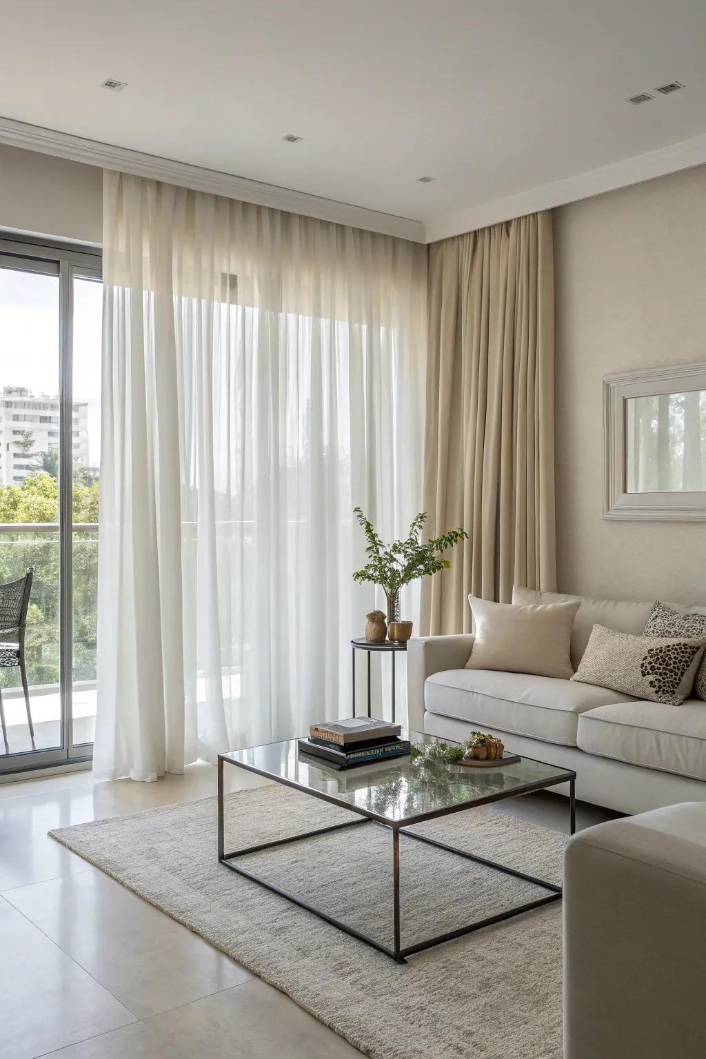 Choosing the right curtain length can significantly impact the room's style.