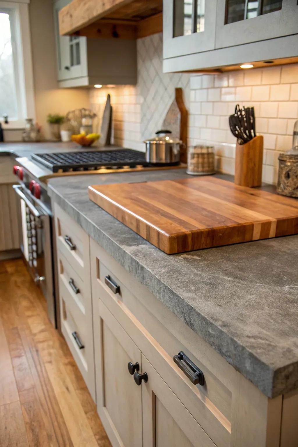 Unique worktop finishes bring personality to your kitchen.