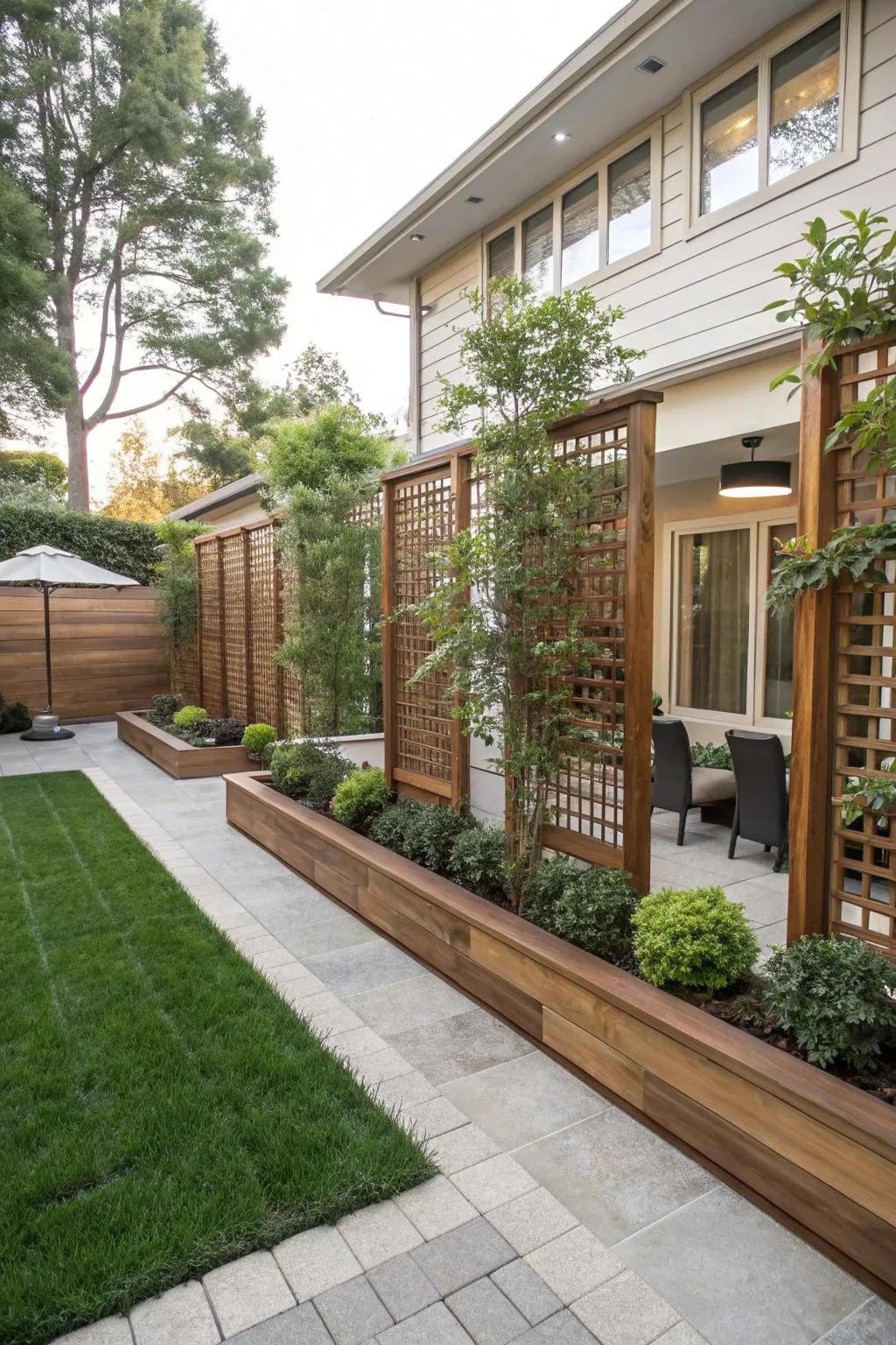 Create a private haven with stylish privacy screens.