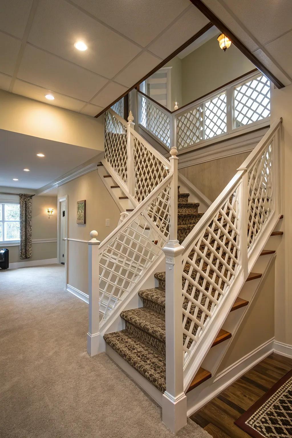 Decorative yet open, lattice designs make a superb choice.