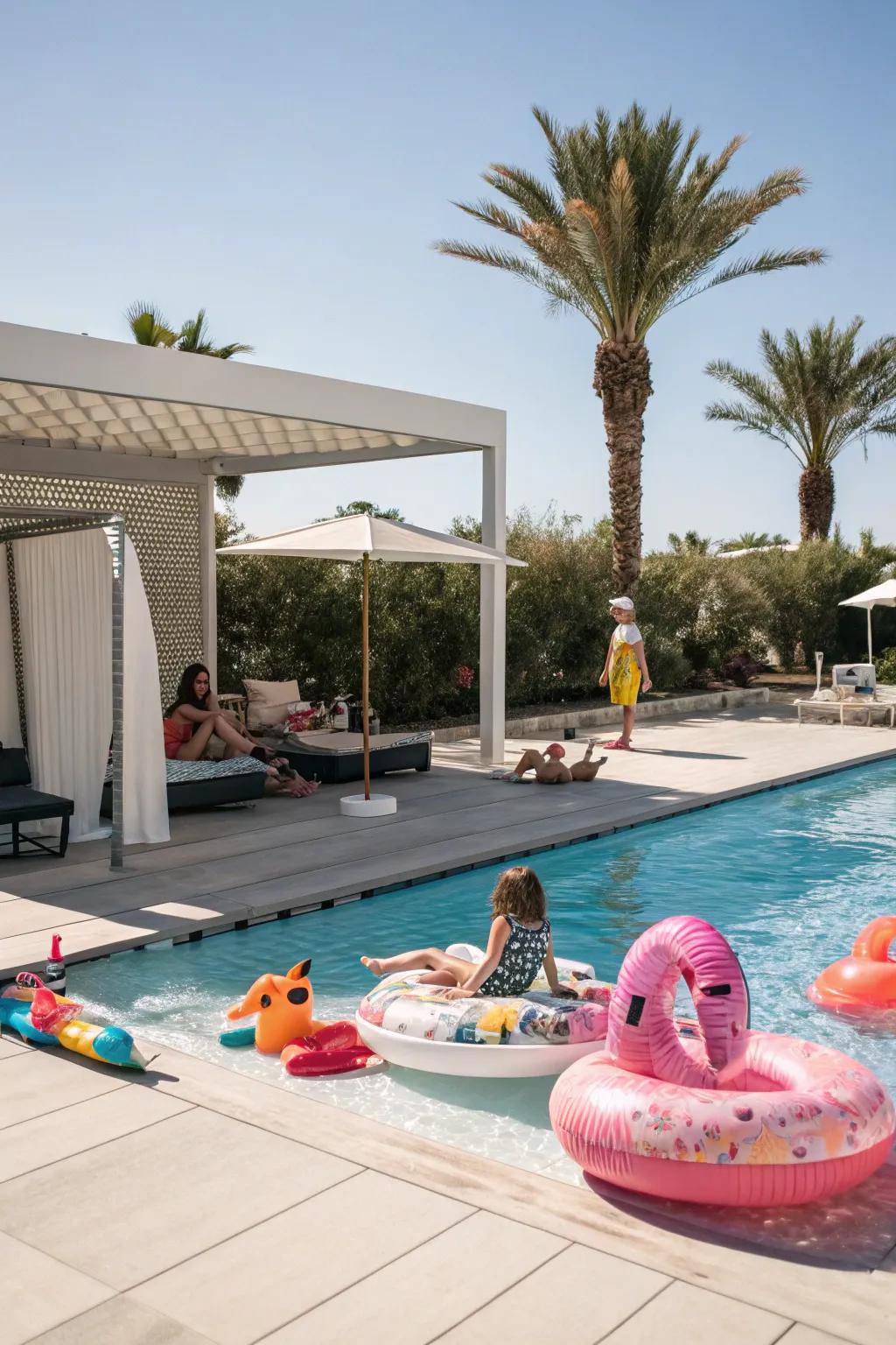 Make a fun and safe pool deck for your family.