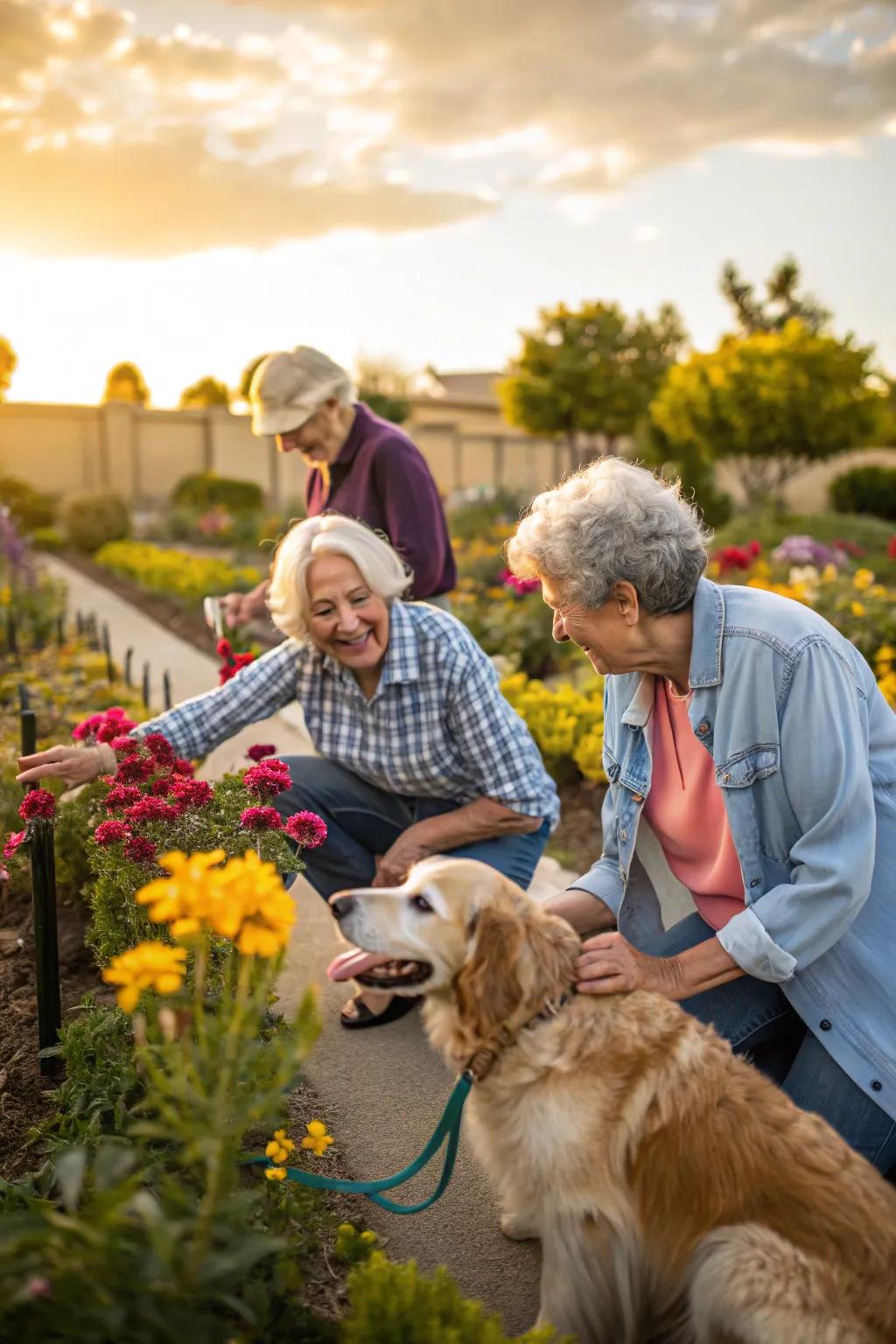 Experience the joy of pet therapy days.