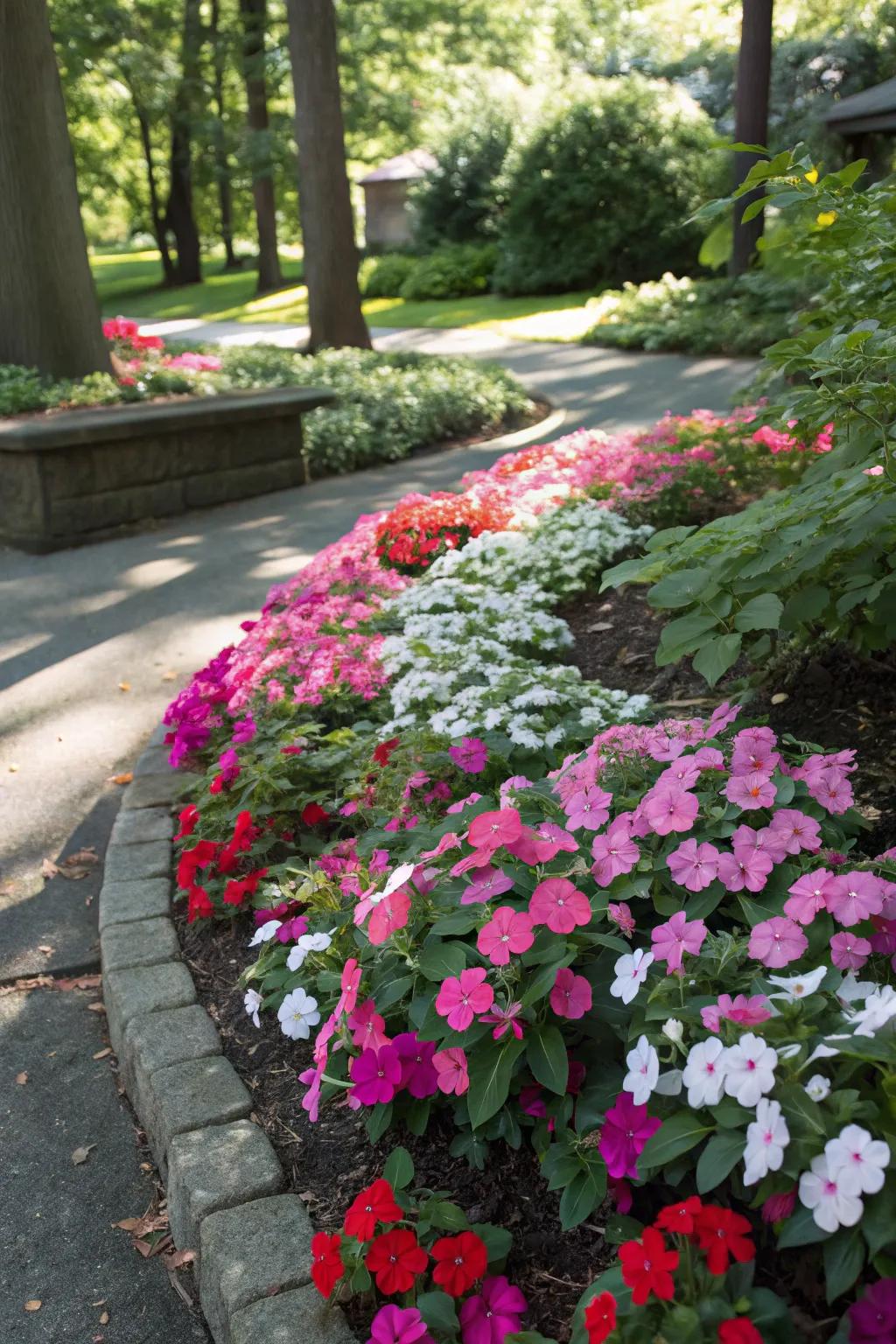 Shade-loving flowers add color and life to dull corners.