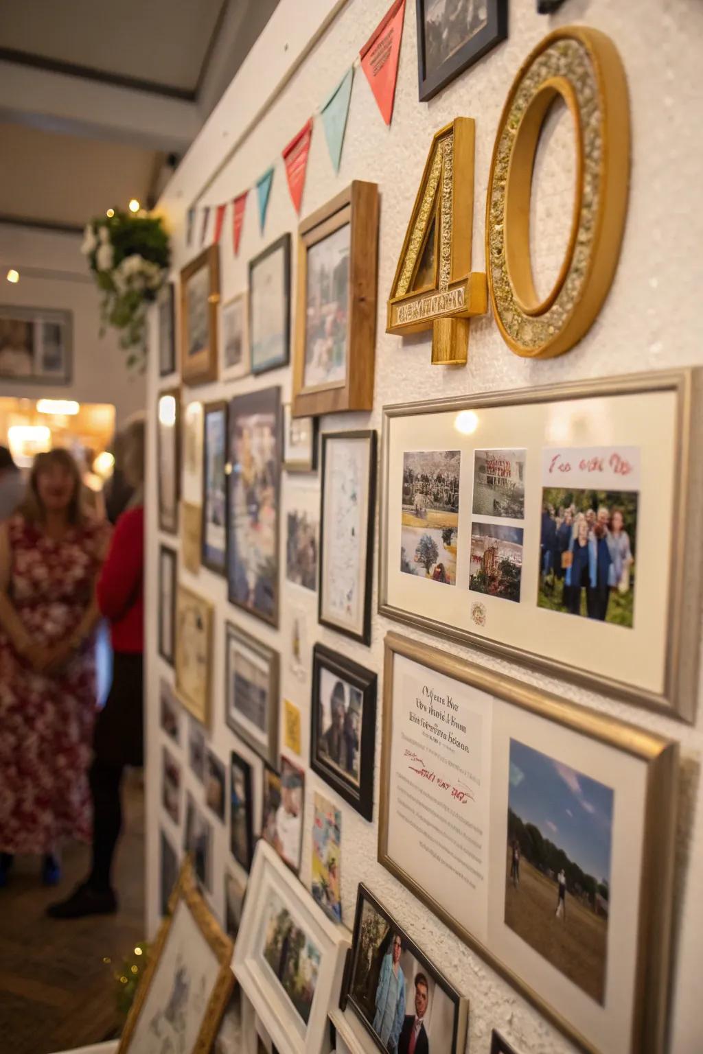 Celebrate memories and milestones with a heartfelt photo memory wall.