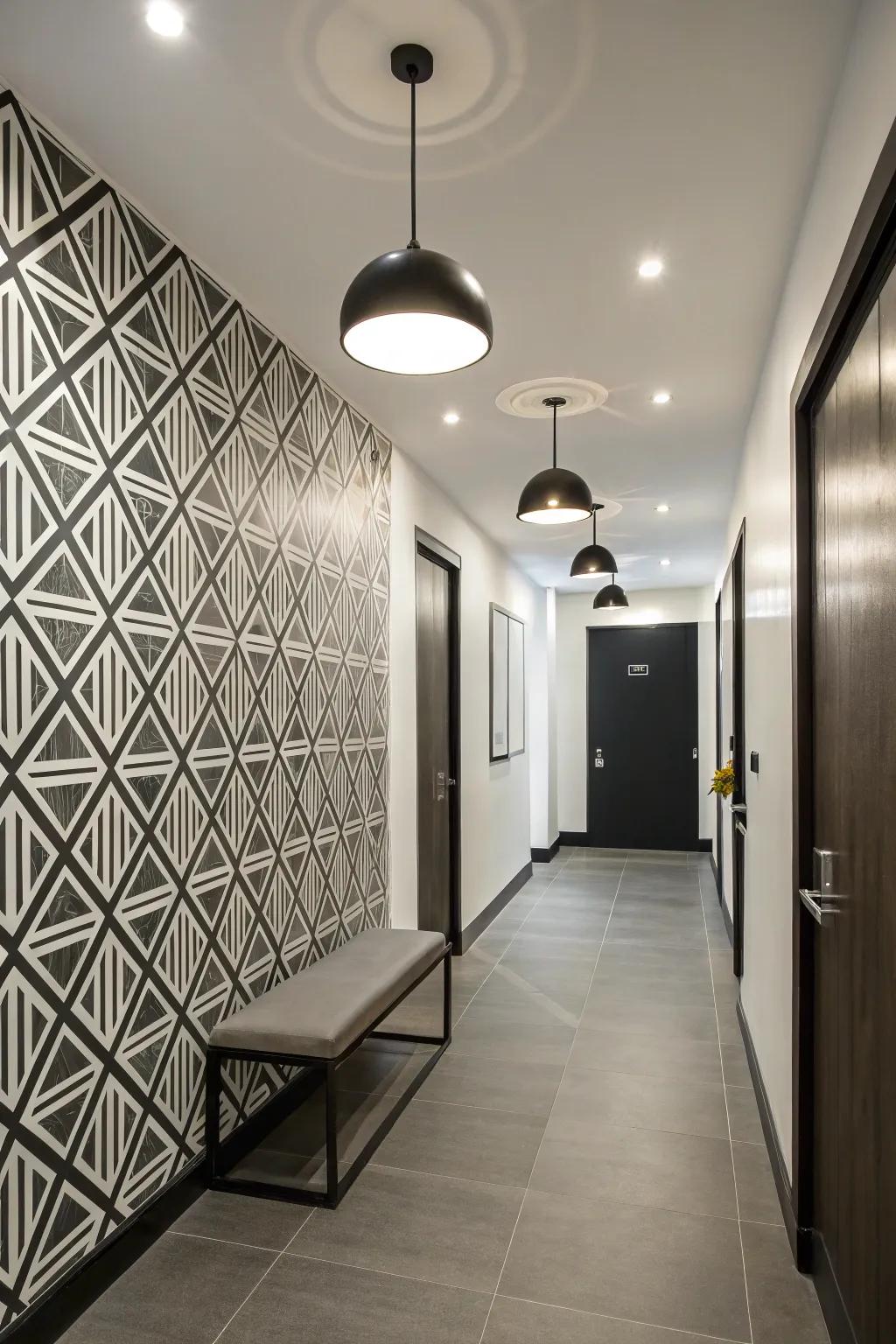 Geometric shapes add a playful and contemporary touch to your décor.