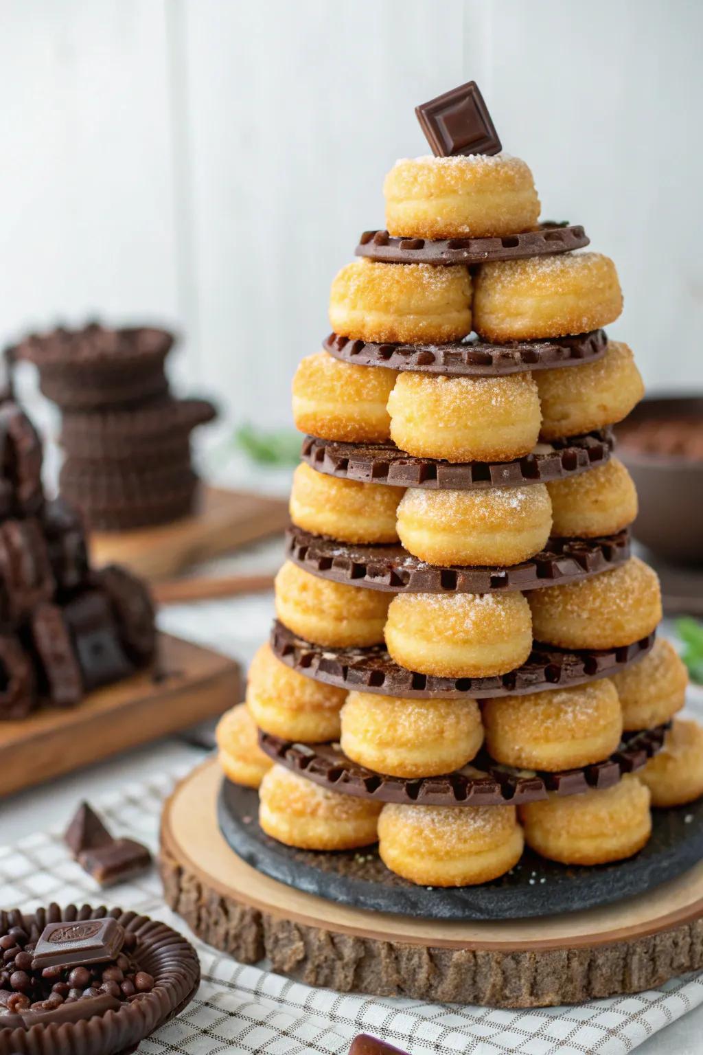 Honeycomb circles add creativity to your sweet table.