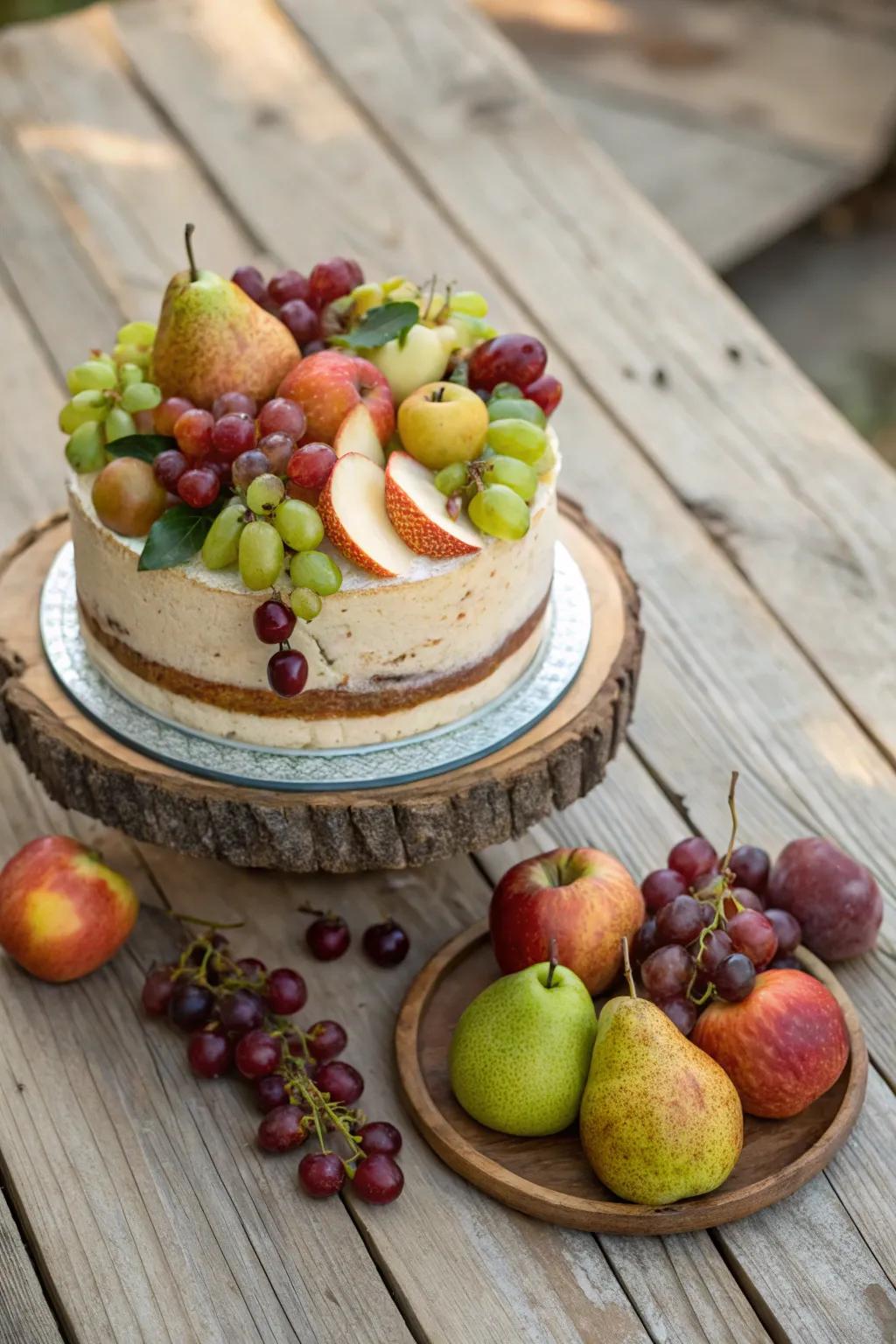 An orchard harvest cake that captures the essence of fall.