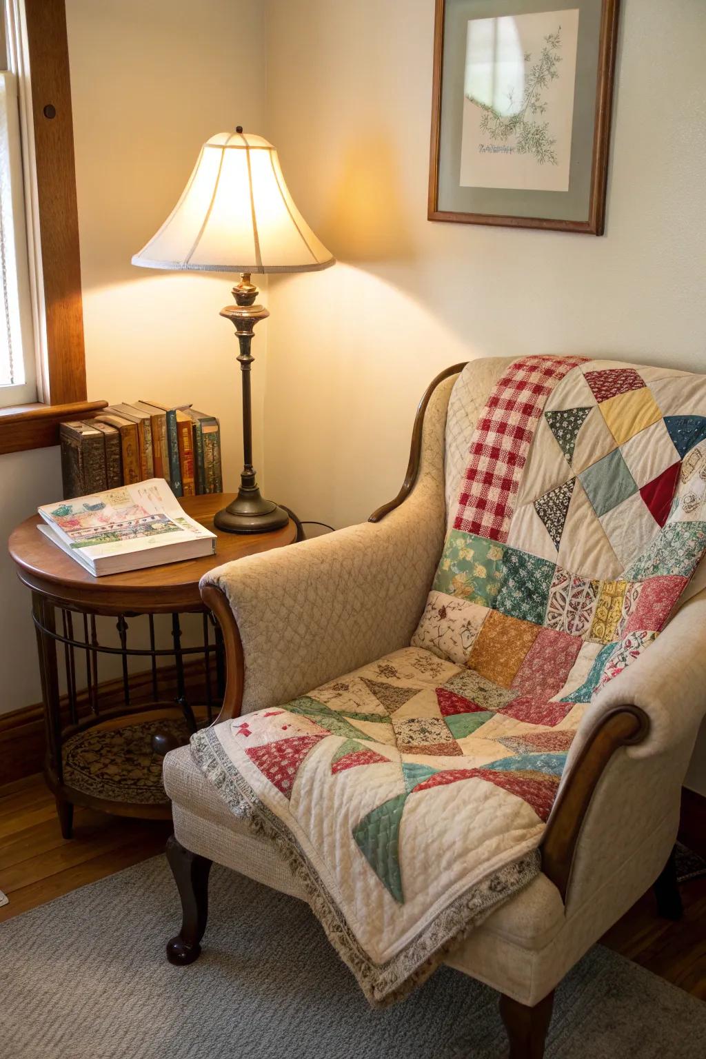 Vintage materials can add a touch of nostalgia.