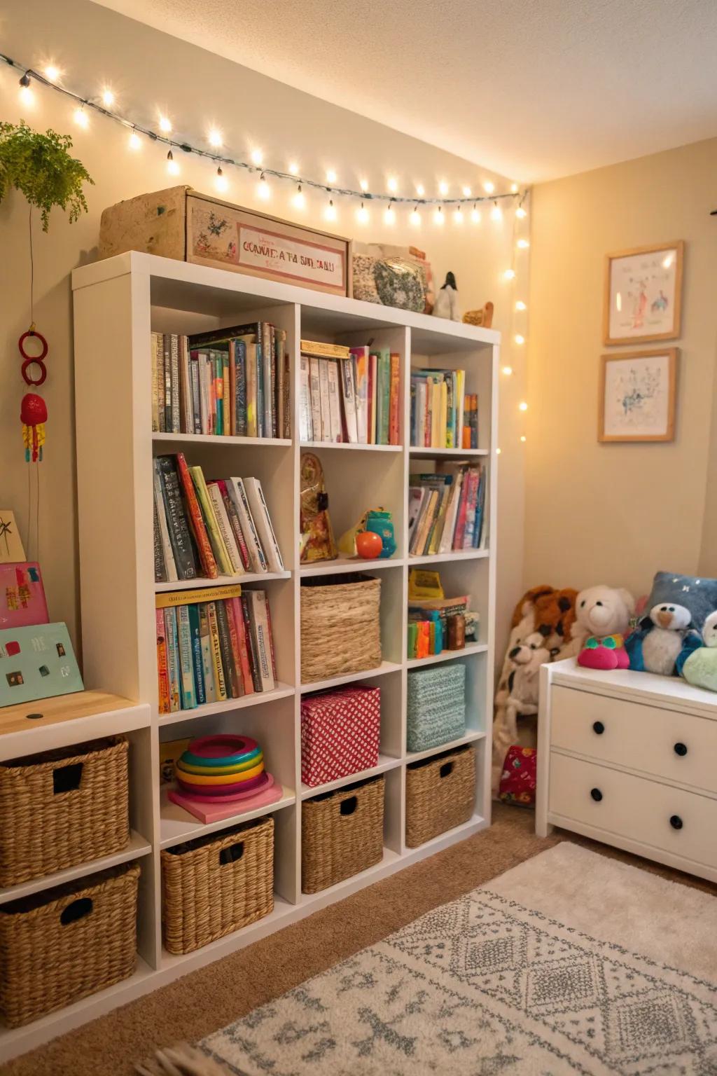 Shelves that adjust as children grow.