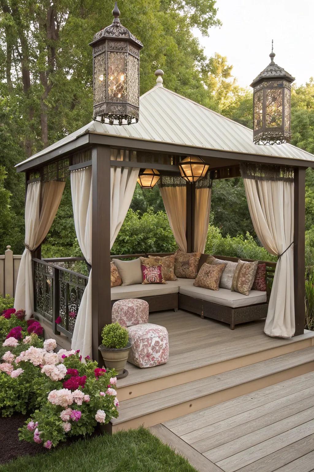 Cabanas transform decks into resort-style retreats.