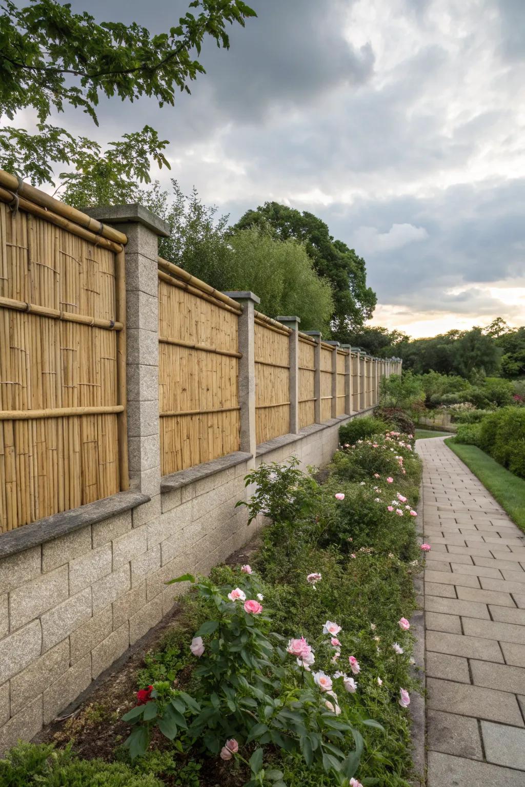 Cane screens offer an exotic and soothing ambiance.
