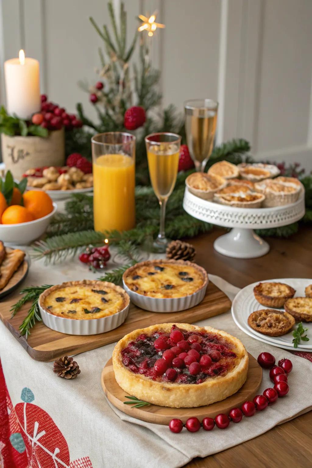 Start the day right with a festive holiday brunch.