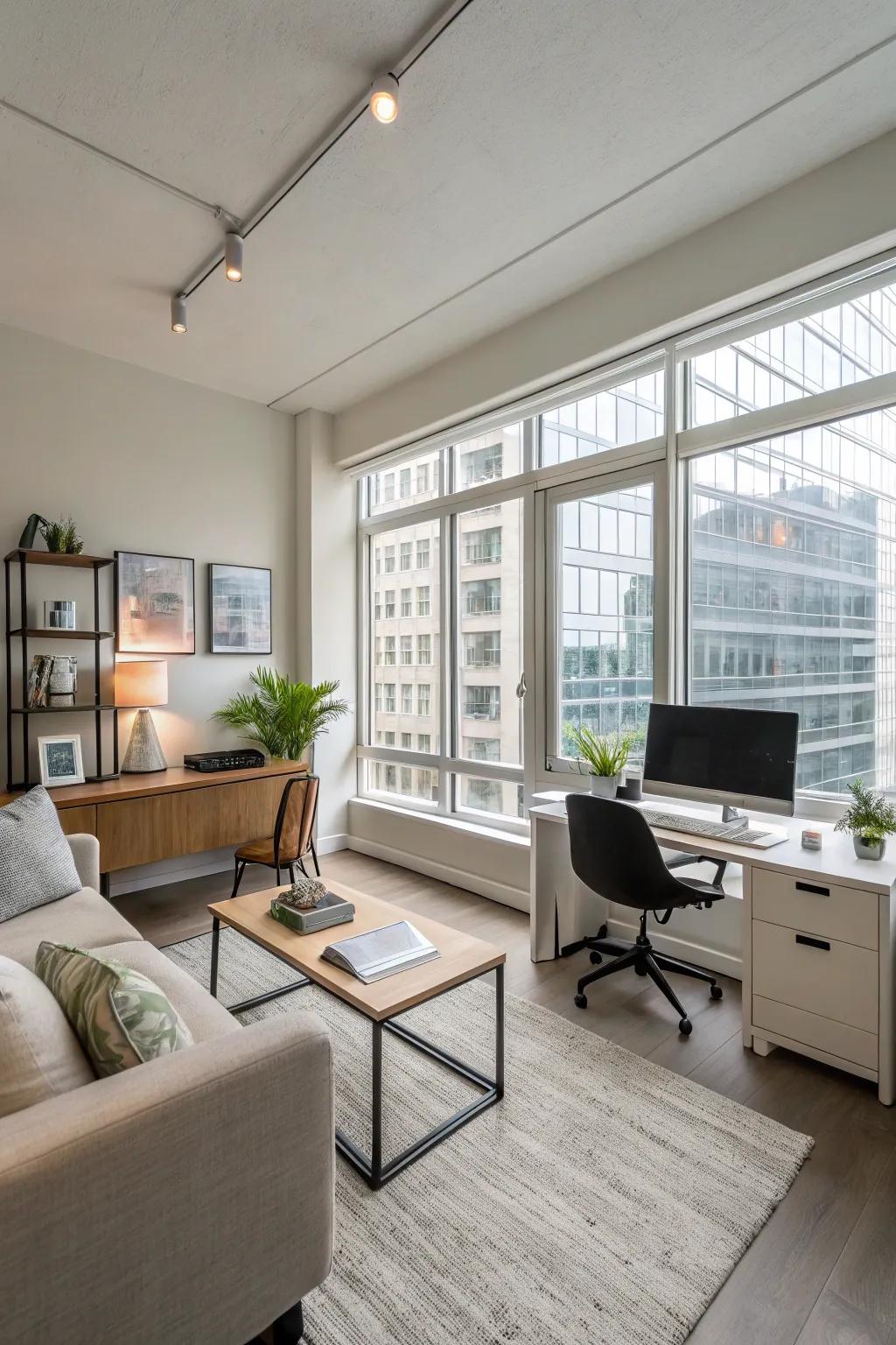 Smart use of space in a modern, multi-use setting.