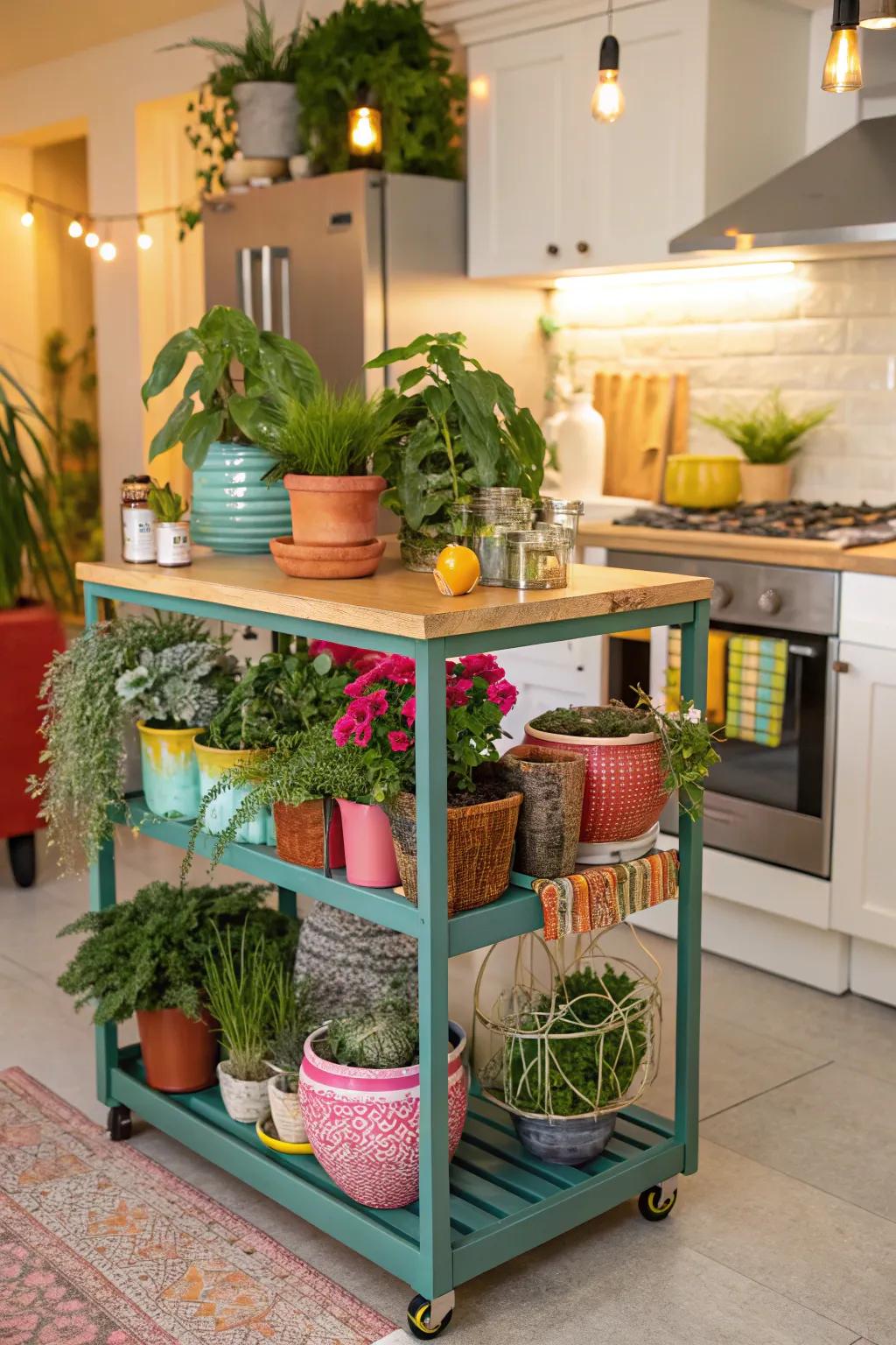 Decorations that make a kitchen island look better