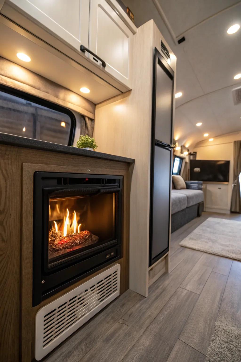 Miniature inserts are ideal for small RV quarters.